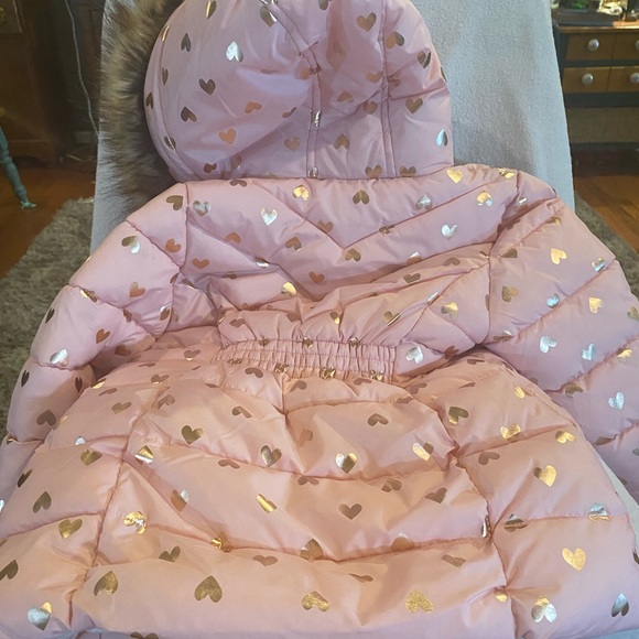 Cute Pink Sherpa Lined Coat - Picture 5 of 6